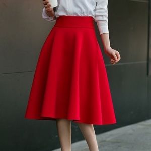 Red Vintage Skirt